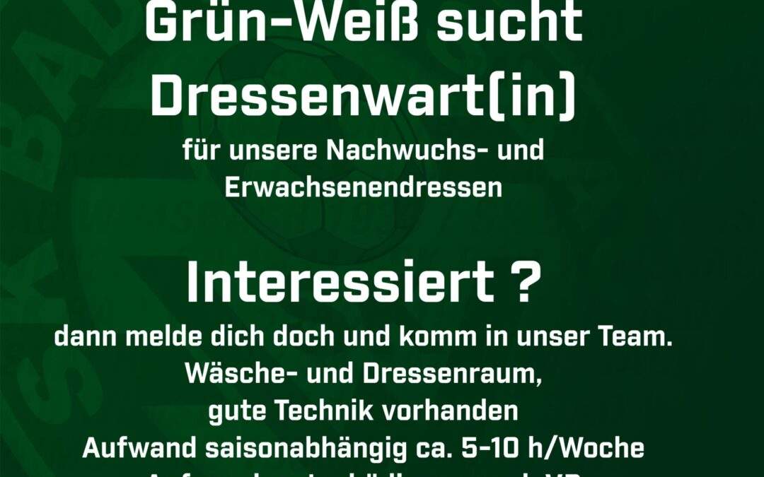 Dressenwart Gesucht !!!