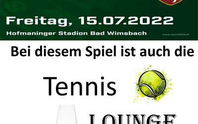 Tennis Lounge geöffnet!!