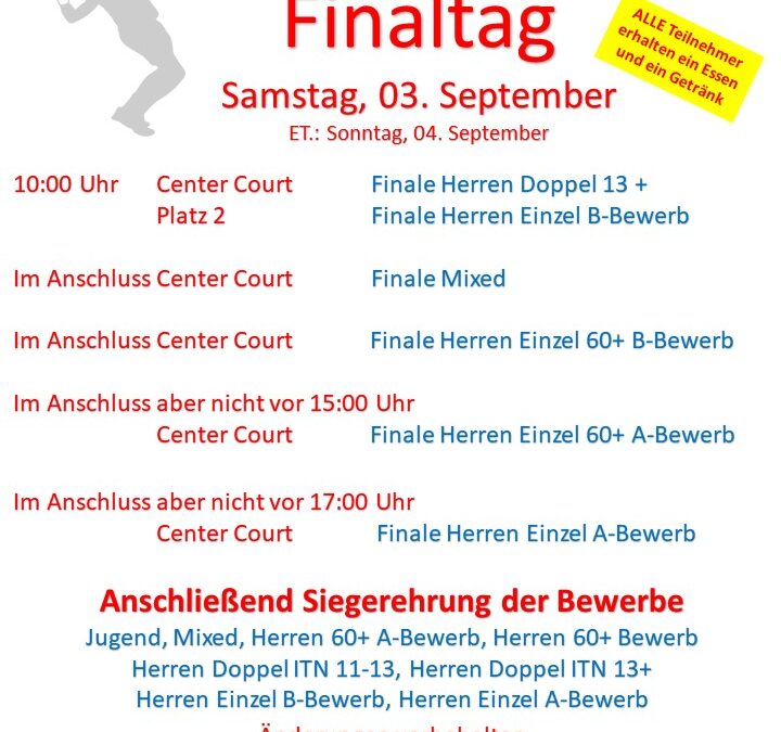 TENNIS ORTSMEISTERSCHAFT 2022
