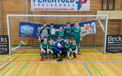 2. Platz der U14 beim Hallenturnier in Gmunden