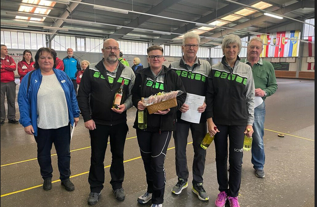 2. Platz beim Mixedturnier in Stadt Haag am 02.04.2023