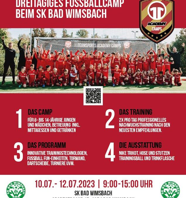 3tägiges Fussballcamp im HF-Stadion