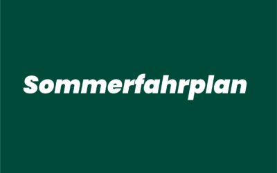 Sommerfahrplan der Grün-Weißen