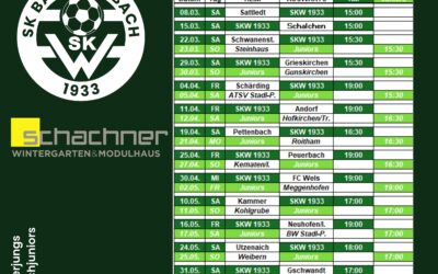 Spieltermine fürs Frühjahr fixiert