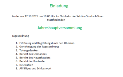 Jahreshauptversammlung 2025
