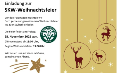 SKW – Weihnachtsfeiern am FR 28.11.2025