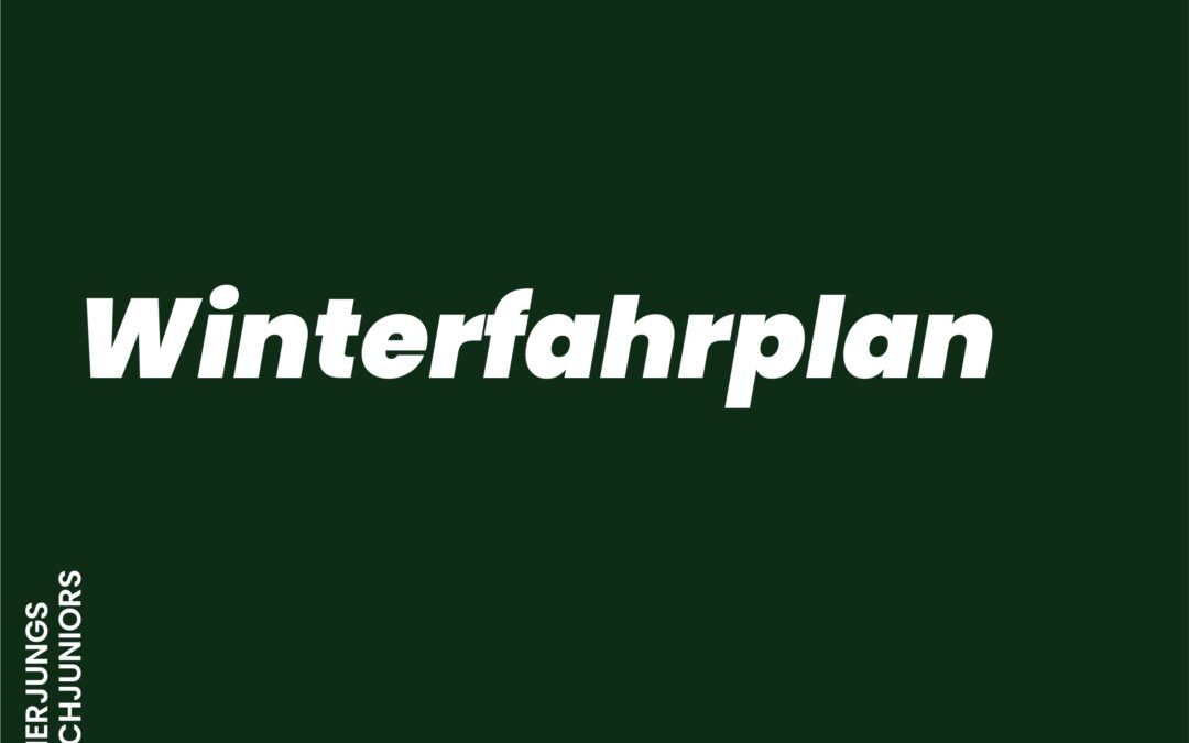 Winterfahrplan der Grün-Weißen