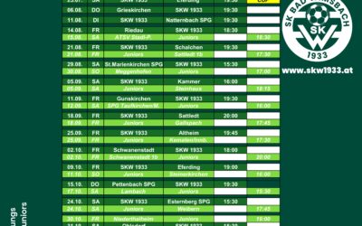 Spieltermine Herbst 2026