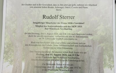 Langjähriger Stadionkassier Rudi Sterrer verstorben